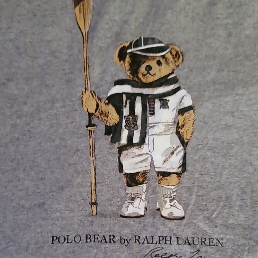 Ralph Lauren Gray and White Short Sleeve Tee